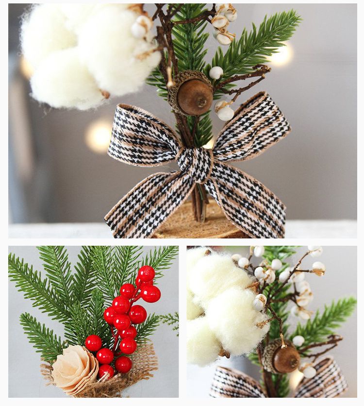 25cm Pine Needle Style Desktop Mini Christmas Tree โ image 6