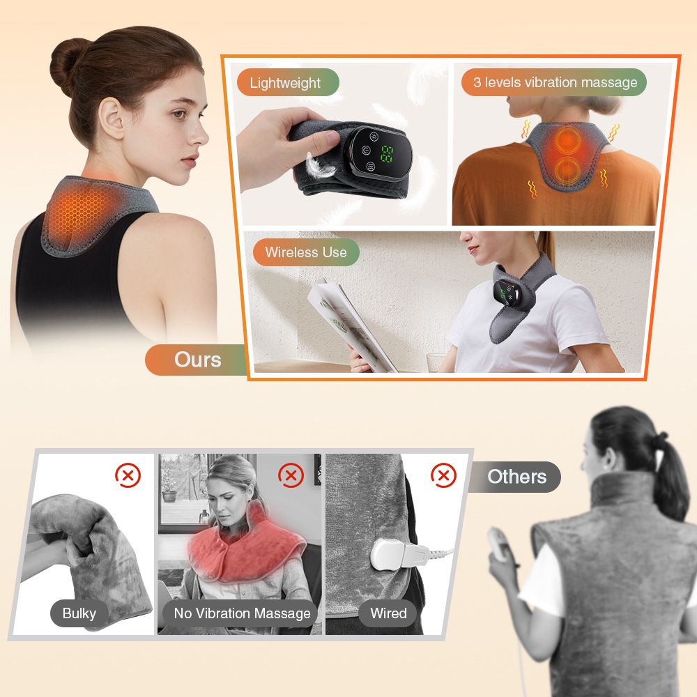 Heated Neck Wrap with Massage – Infrared Heat Therapy, Vibration Massage, Rechargeable & Adjustable | NEW ARRIVAL — image 6