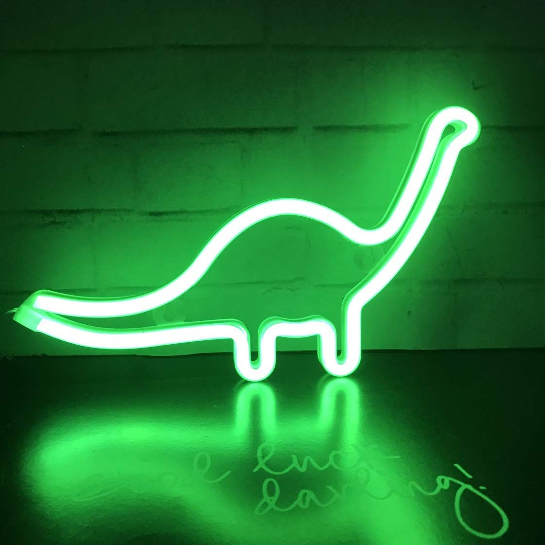 Dinosaur Decor Lamp Wall Art Sign for Kids Gift Battery or USB Operated Table LED Night Lights for Girls Bedroom — image 2
