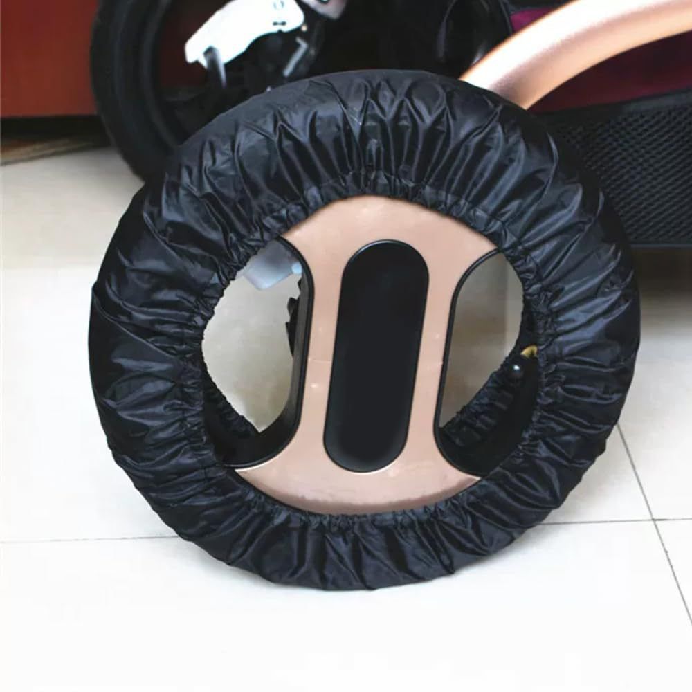4Pcs Baby Stroller Wheel Cover, Dustproof Kid Baby Wheelchair Protector Pushchair Wheel Cover Stroller Accessory (2Pcs M + 2 Pcs L) β image 3