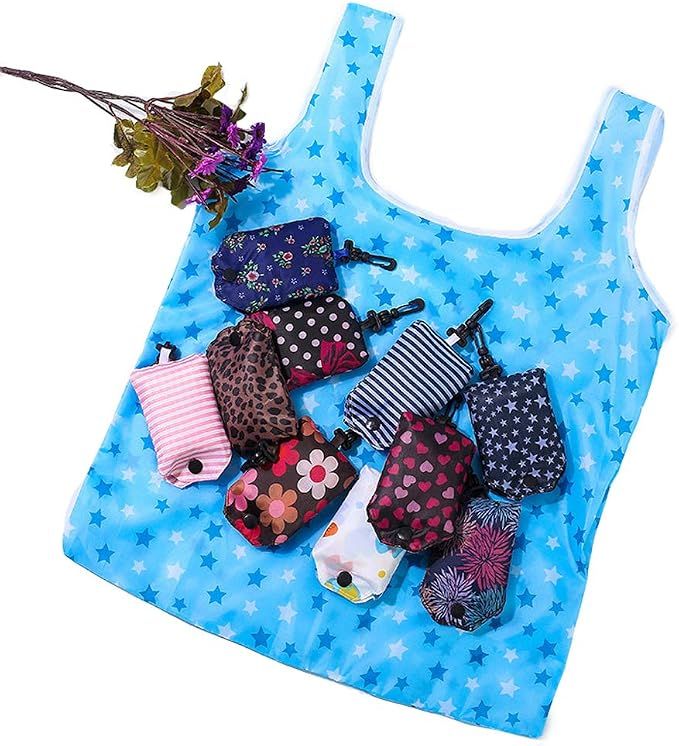 6 Piece Foldable Shopping Bags 190T Polyester, 26 g Each โ image 5