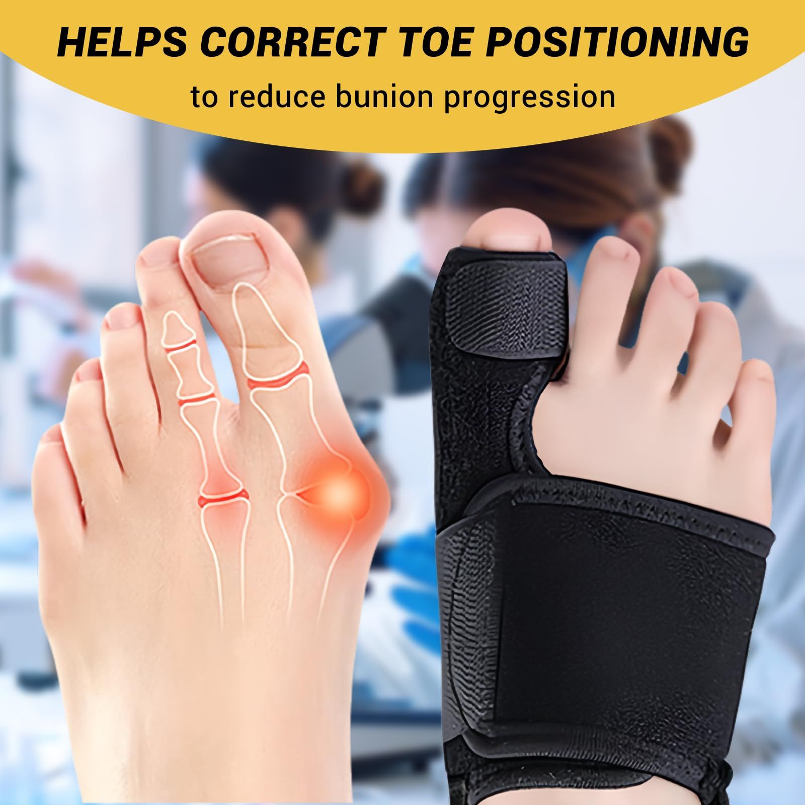 Effective Corrector for Women and Men | Relief Kit, Straighten Toes, and Correct Alignment | Cushion Sleeves | Feet Support โ image 2
