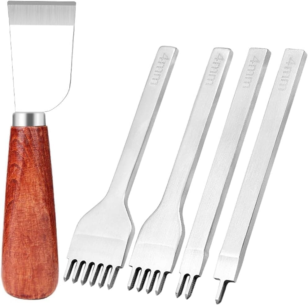 23-Piece Leather Craft Tool Set for Leatherworking, with Hand Tools — image 3