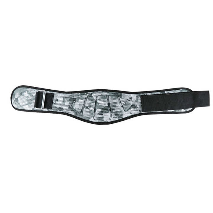 Size S Grey Camouflage Camo Weightlifting Belt - EVA Nylon Gym Belt for Squats, Deadlifts & Lumbar Support โ image 2