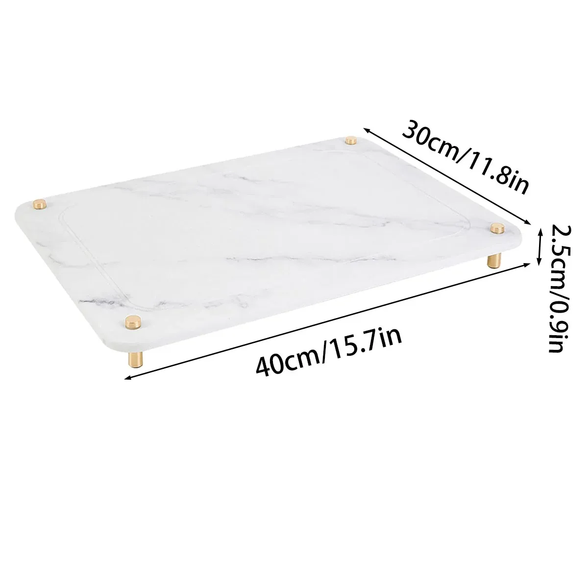 Diatom Mud Water Draining Pad Kitchen Faucet Washbasin Water Absorbing Mat — image 3