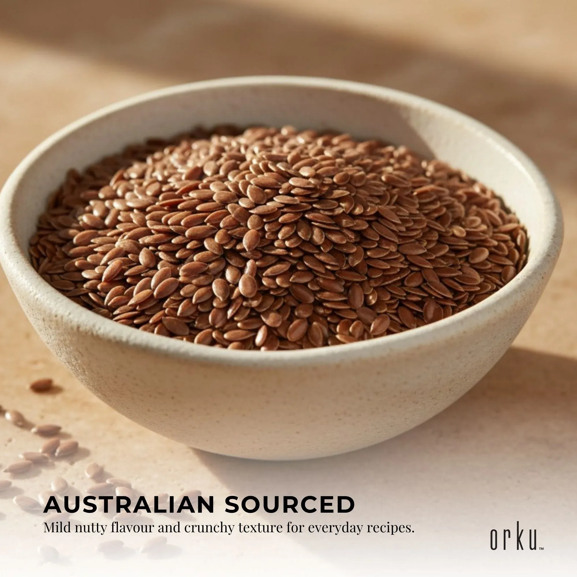 Orku 20Kg Organic Brown Linseed Flaxseed Whole Grain Non GMO Bulk โ image 3