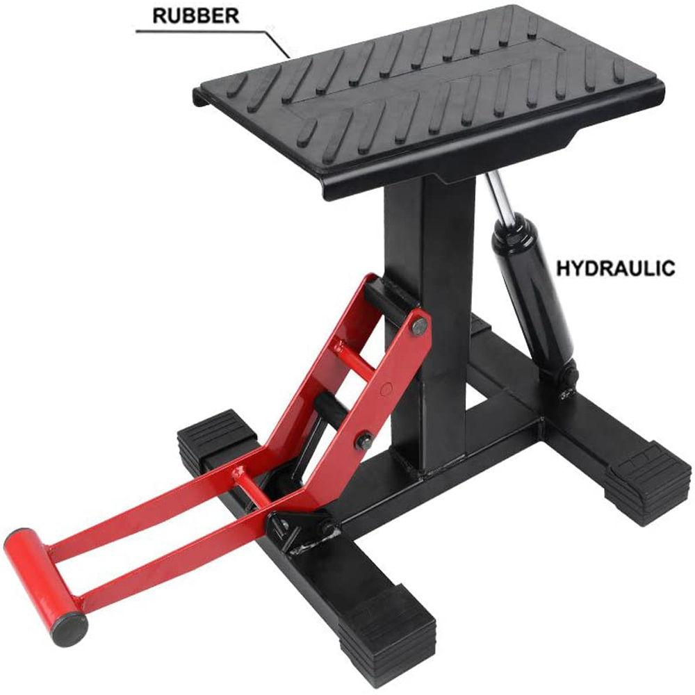 Motorcycle Jack Dirt Bike Stand Adjustable Lift Hoist Table Height Lifting Stand — image 2