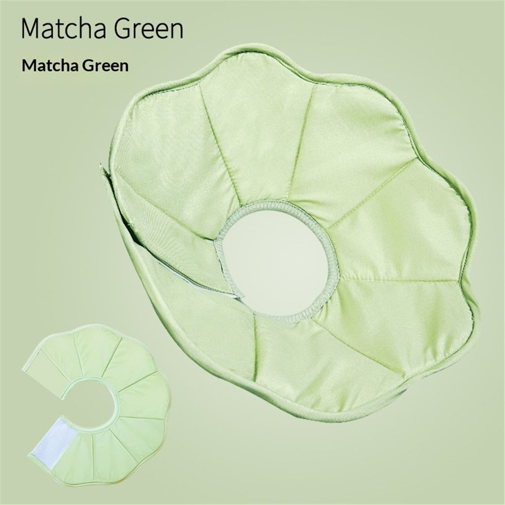 Adjustable Soft Cat Cone Collar - Waterproof Recovery Collar for Cats After Surgery, Lightweight Collar for Kittens, Small to Large (green, L) — image 2
