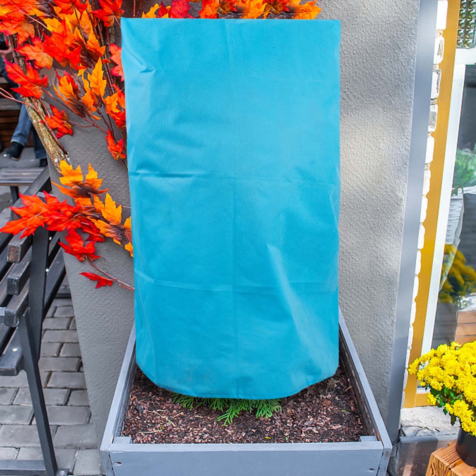 Plants Covers Freeze Protection, Frost Blankets with Drawstring, Winter Plants Protection Covers for Outdoor Plants Potted Shrubs L — image 6