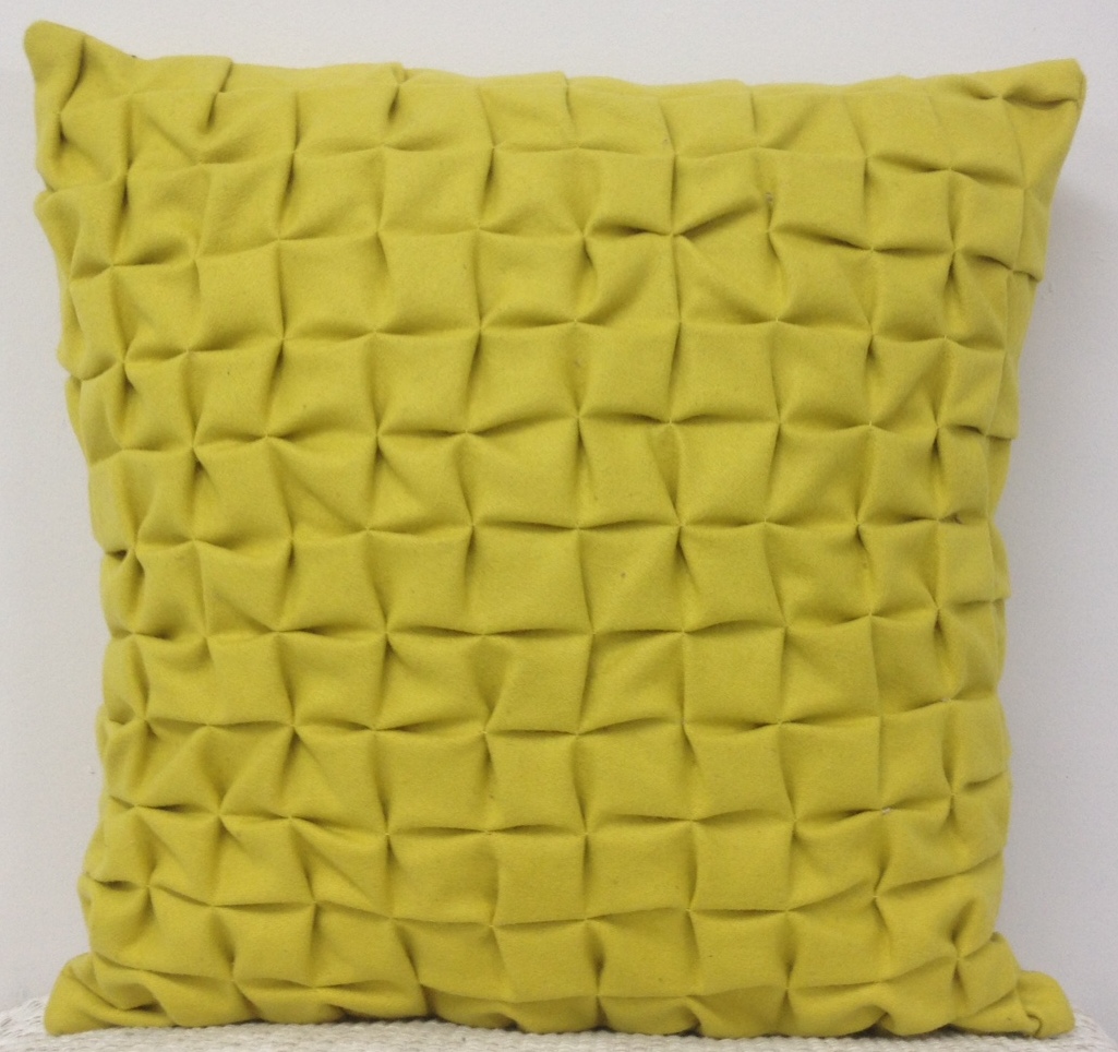Pack of 4 Flux Mustard Yellow 3D Textured 45cm x 45cm Cushion Covers — image 3