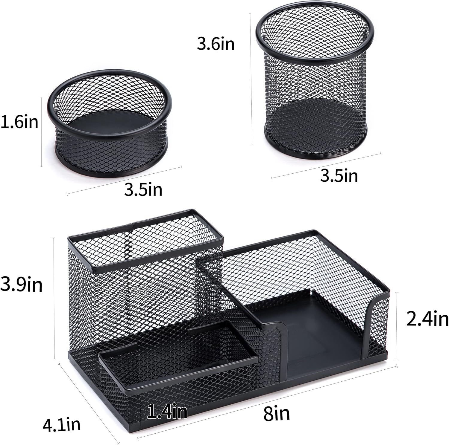 3-set Desk Organisers, Pen Holder For Stationeries & Pencils, Accessories โ image 3