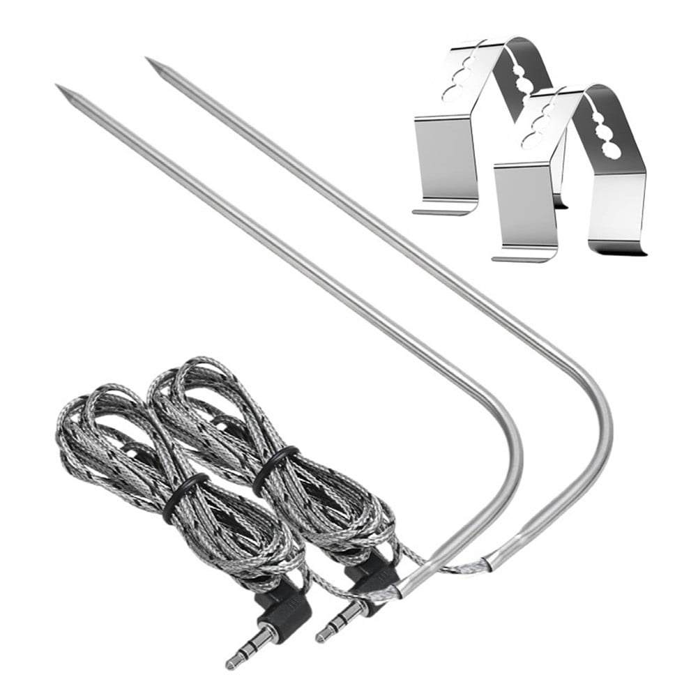 For Traeger Grills wood pellet oven meat probe PT1000 2-pack Smile Home — image 2