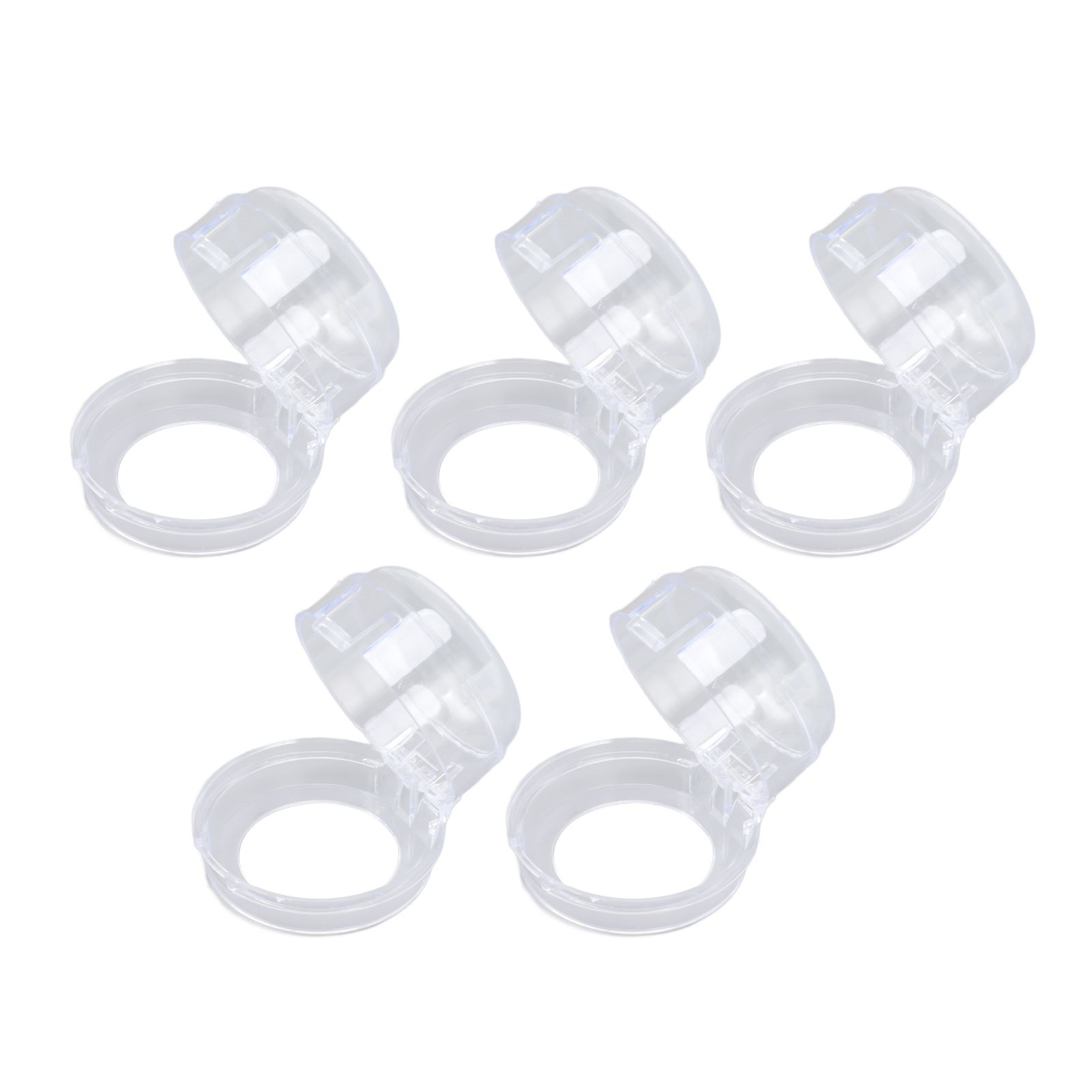 Child Safety Gas Stove Knob Protection Cover High Temperature Resistance Child Proof Oven Knob Cover Transparent White