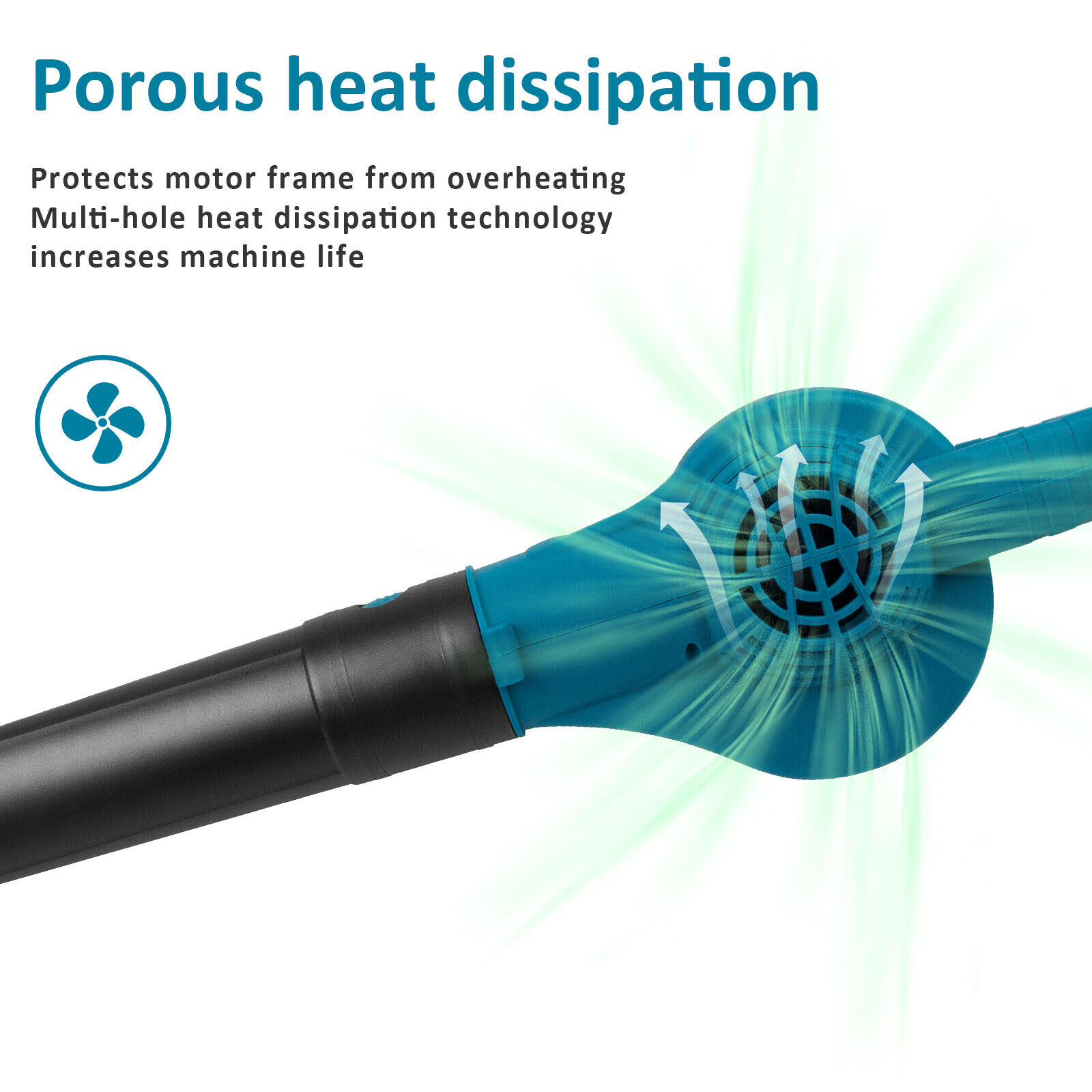 Cordless Garden Leaf Dust Blower Handheld For Makita With 2Battery & Charger 36V — image 4