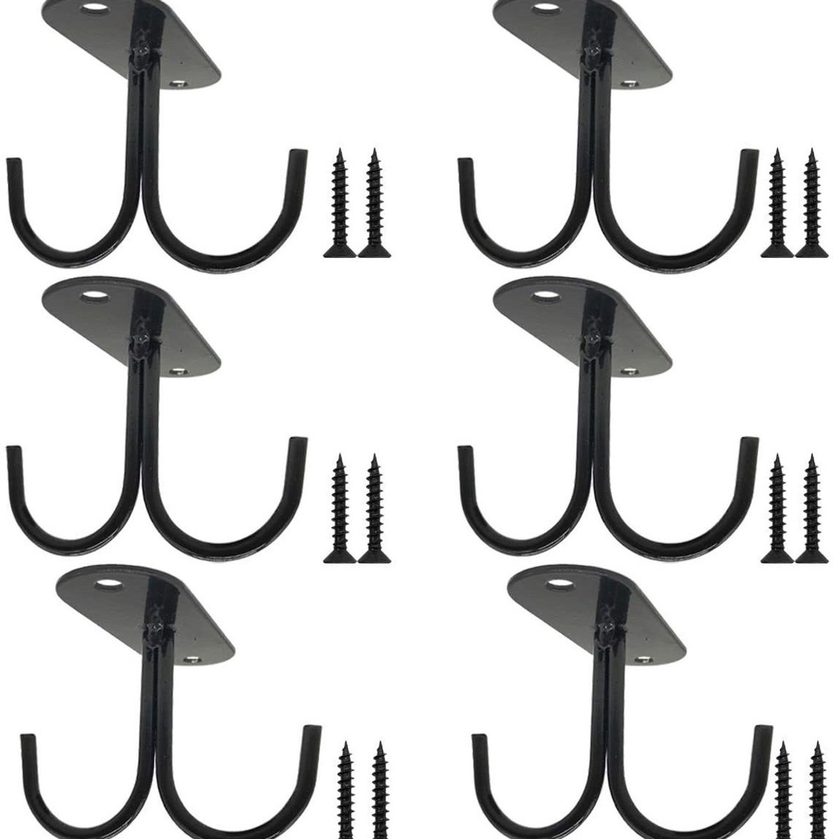 Mug holder with 6 hooks - Country style mug holder - Under-cabinet cup holder - With 12 hooks - For hanging mugs - coffee mugs, beer steins, and — image 3