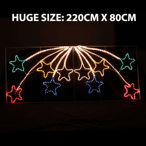 Samland Led Animated 10 Stars Motif Rope Light for Christmas 2.2m — image 2