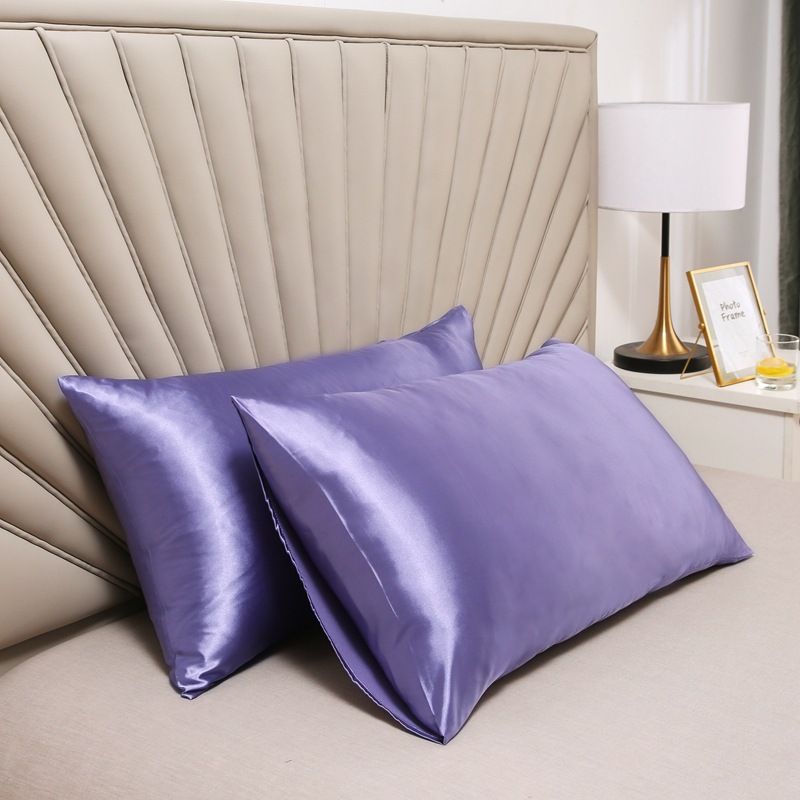 Pillowcase Polyester 60 Thread Count Solid Color Snow green 50 × 66cm【1 pack】