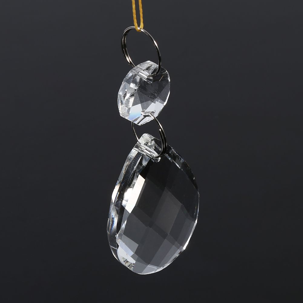 10Pcs Clear Glass Crystal Prisms Chandelier Pendant Light Lamp Part Drops DIY Accessories โ image 4