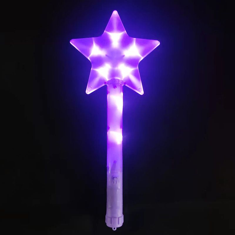5 Pcs Star Fairy Wand Glow Stick Party Nativity Toy Toys DIY Fairy Wand Fairy Princess Wand Star Fairy Stick Light Glow Sticks โ image 4