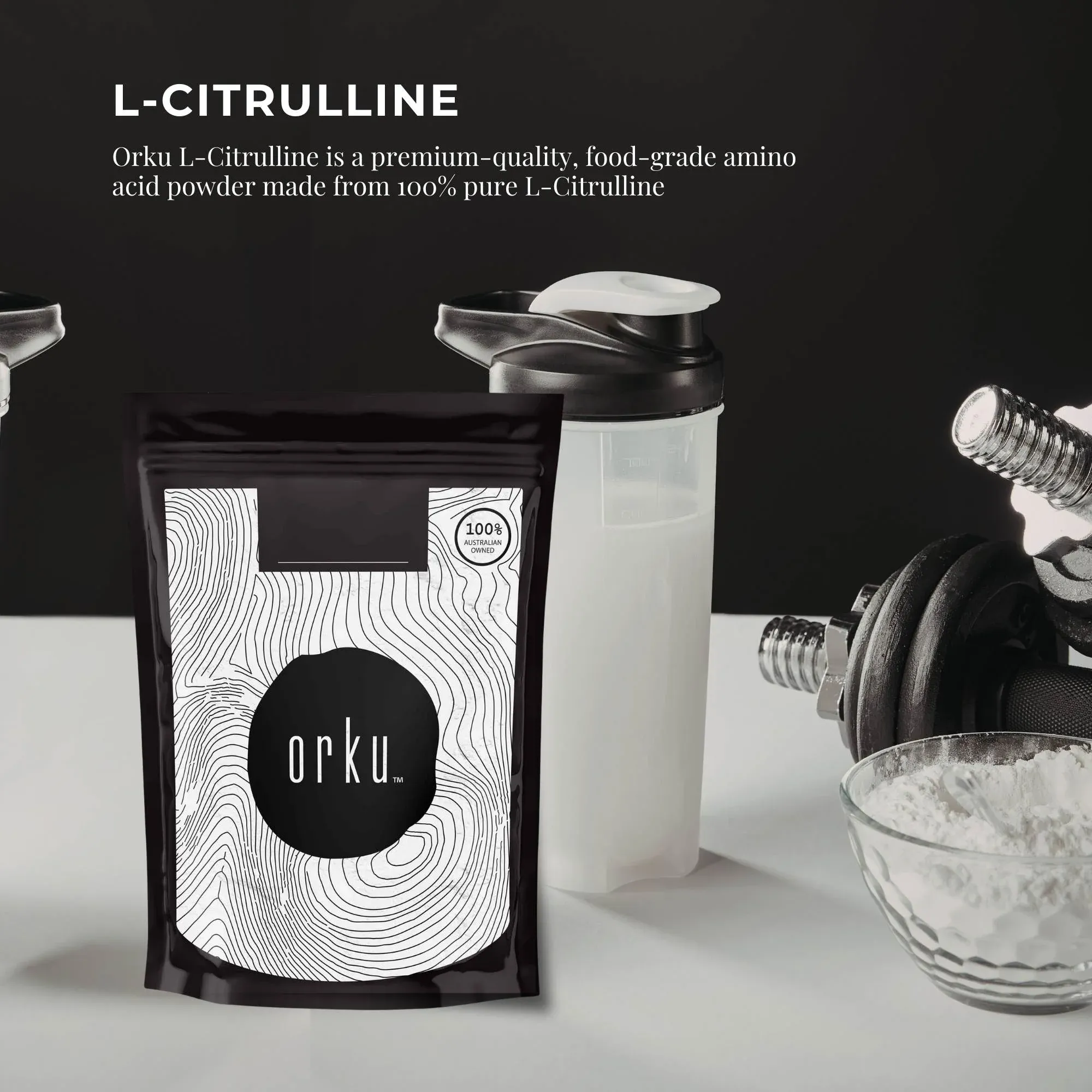 Orku 1Kg L-Citrulline Powder - Pure Unflavoured Food Grade Amino Acid โ image 2
