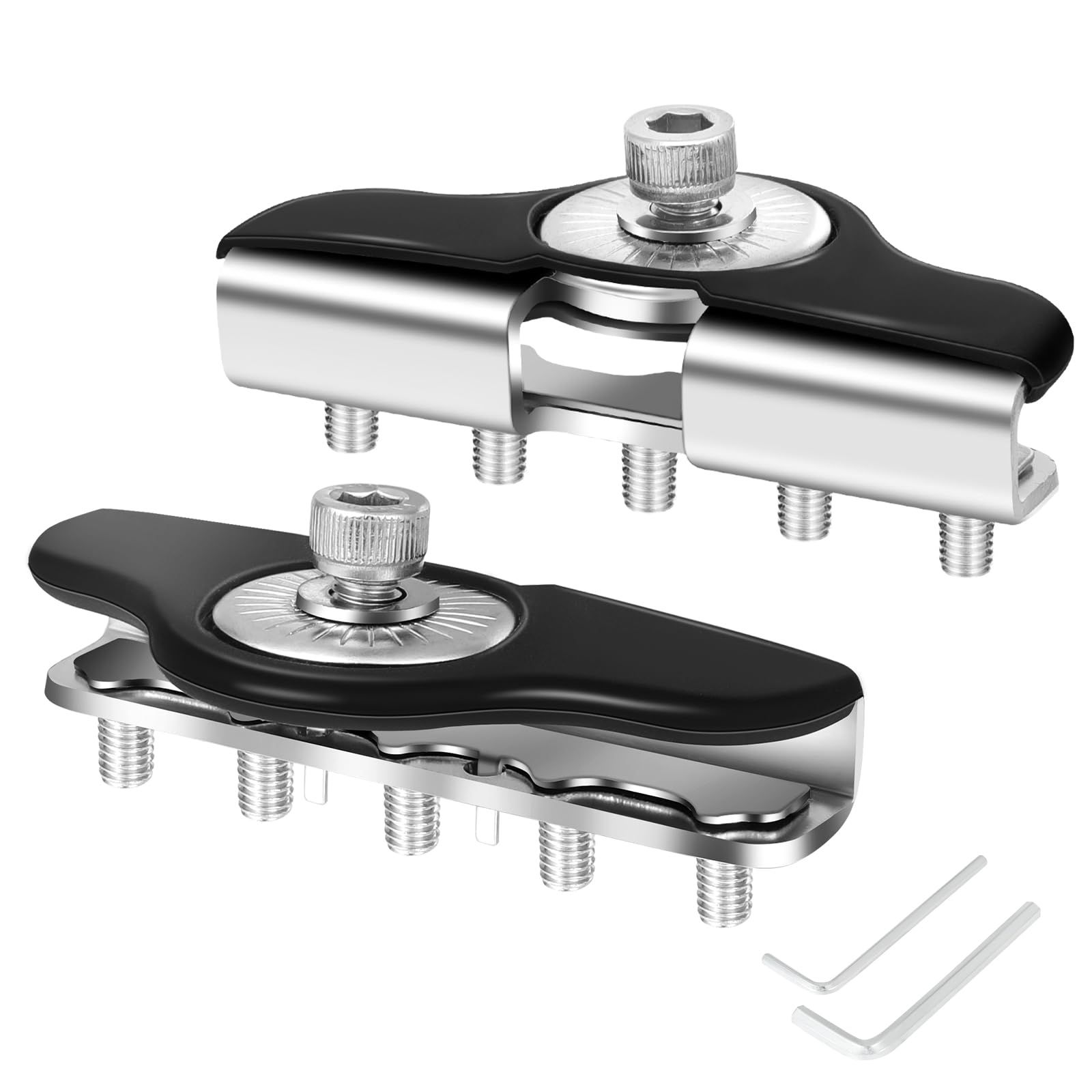 Led Light Bar Mounting Brackets 2pcs Universal Hood Led Work Light led Pods Mount Bracket Clamp Holder for SUV Truck Off Road Installed No Need Drilling — image 5