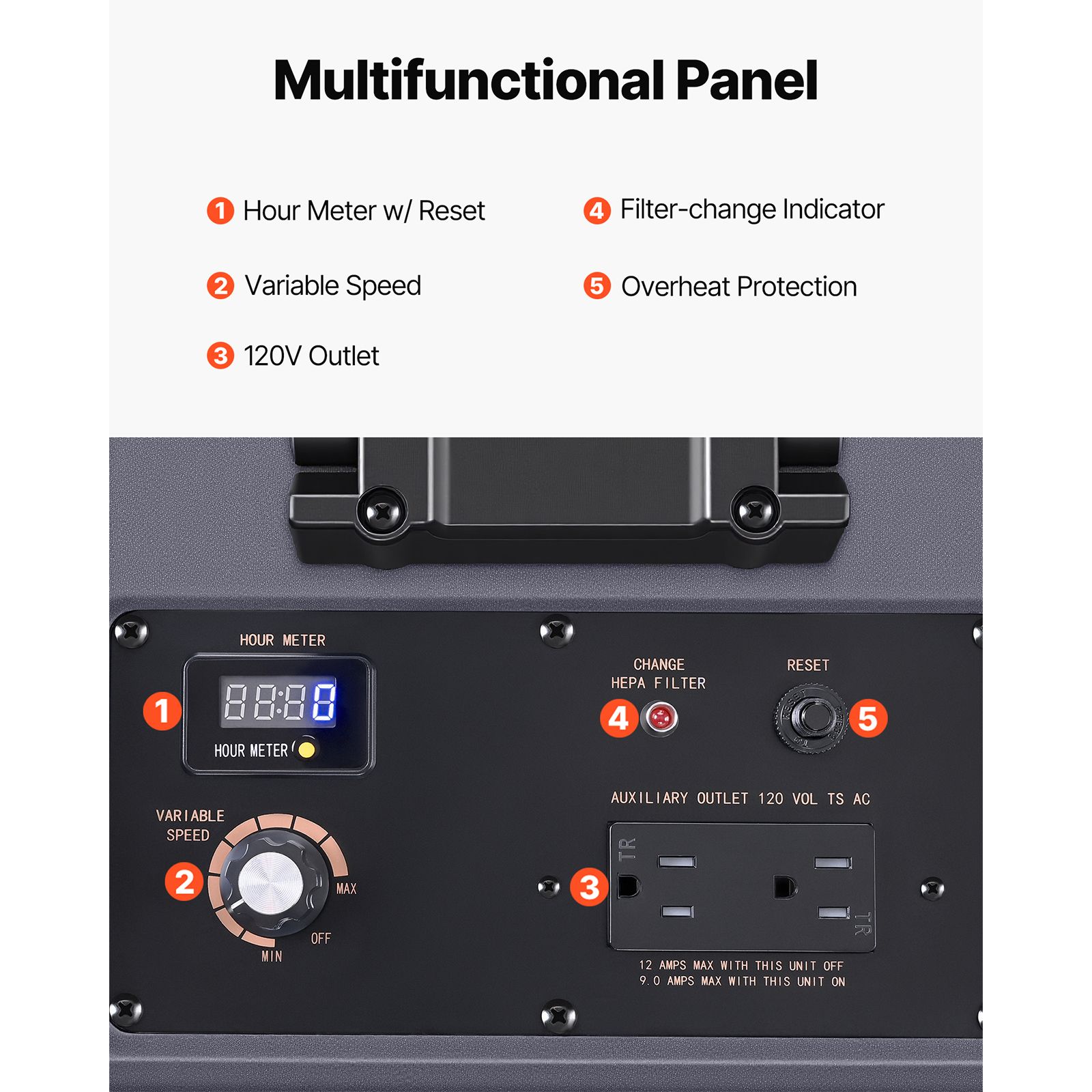 Air Scrubber with 3-Stage Filtration, Stackable Negative Air Machine 550 CFM, Air Cleaner with MERV10, Carbon, H13 HEPA, for Home, Industrial and Commercial โ image 5