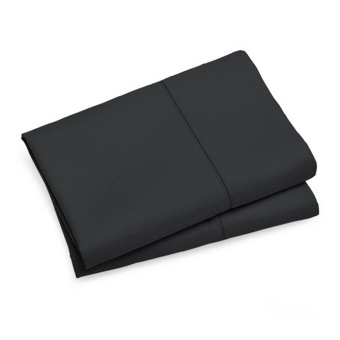 1000TC Premium Ultra Soft Standrad size Pillowcases 2-Pack - Black โ image 3