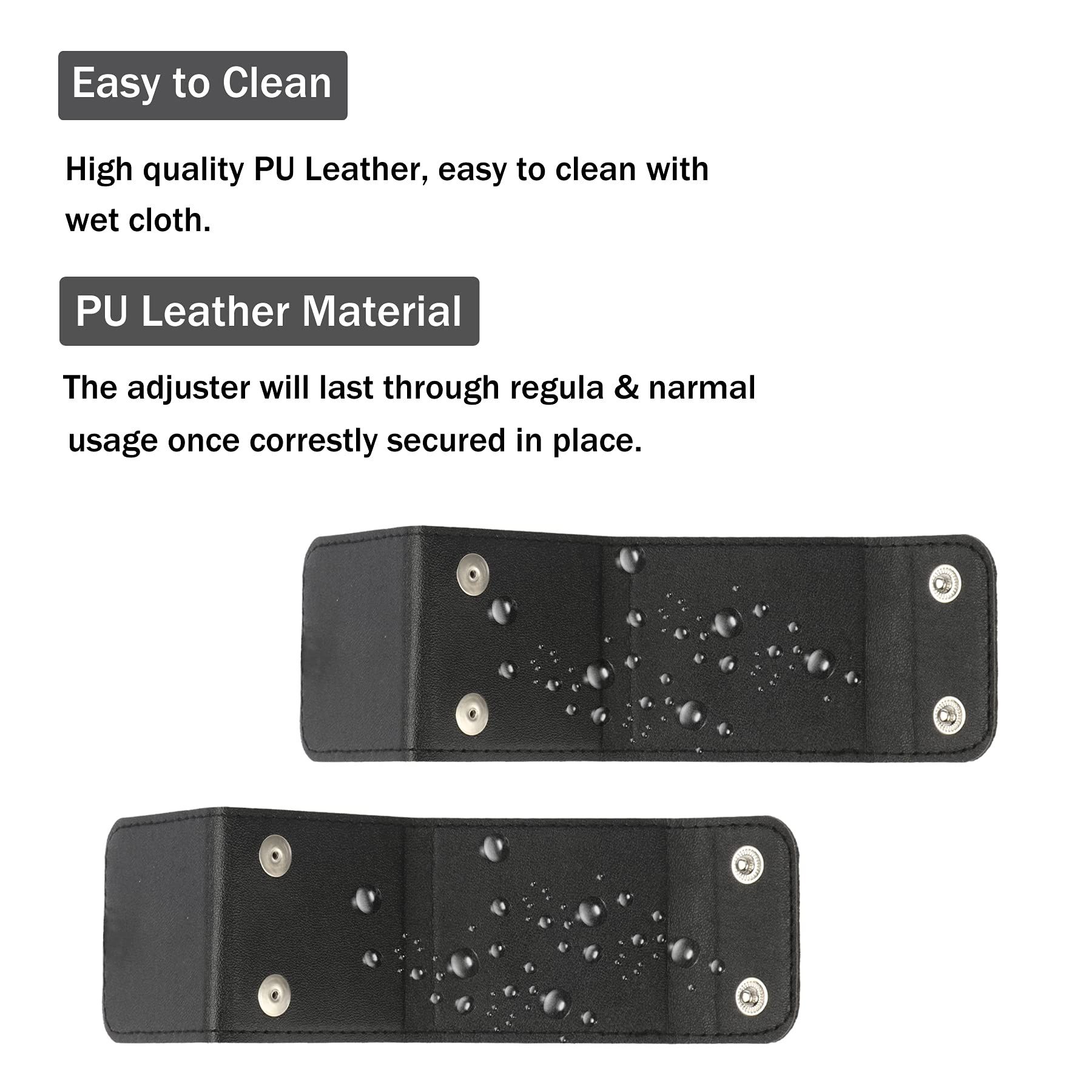 2 Pack Universal Vehicle Seat Belt Adjuster Car Seat Belt Clip Positioner Locking Clip Shoulder Neck Protector — image 2