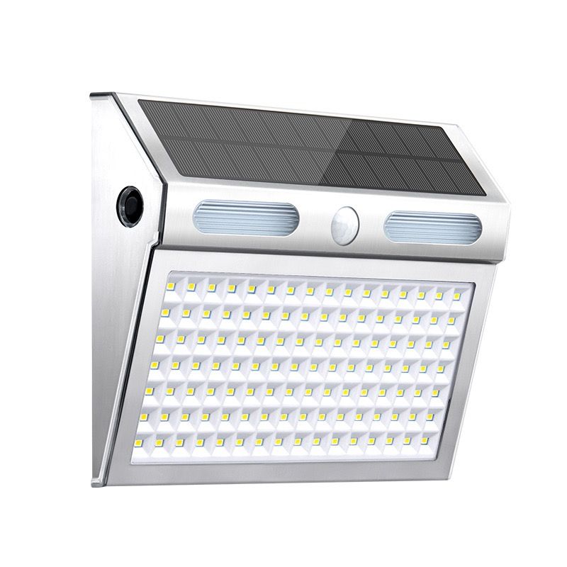 Solar Powered Motion Sensor Wall Light with Dual-Head LED Spotlight, IP65 Waterproof Outdoor Security Lamp for Patio, Doorway, Stairs, and Building Exterior — image 3