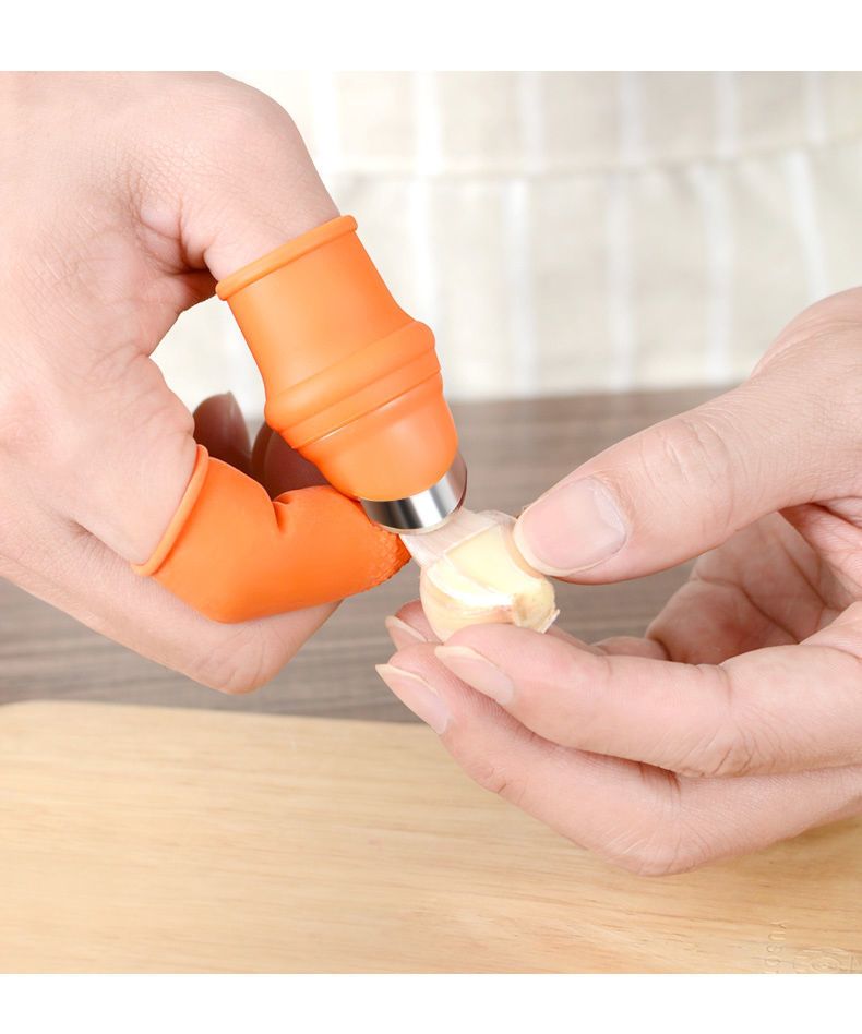 2PCS Fruit and Vegetable Picking Potted Plants Trim Silicone Thumb Knife Set Picking Portable Knife Garden Tools — image 3