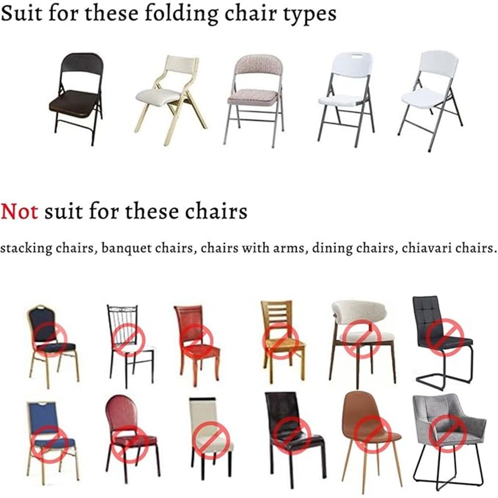 Spandex Folding Chair Cover Covers Stretch Chair Protectors for Wedding Party Events (2, apple green) โ image 5