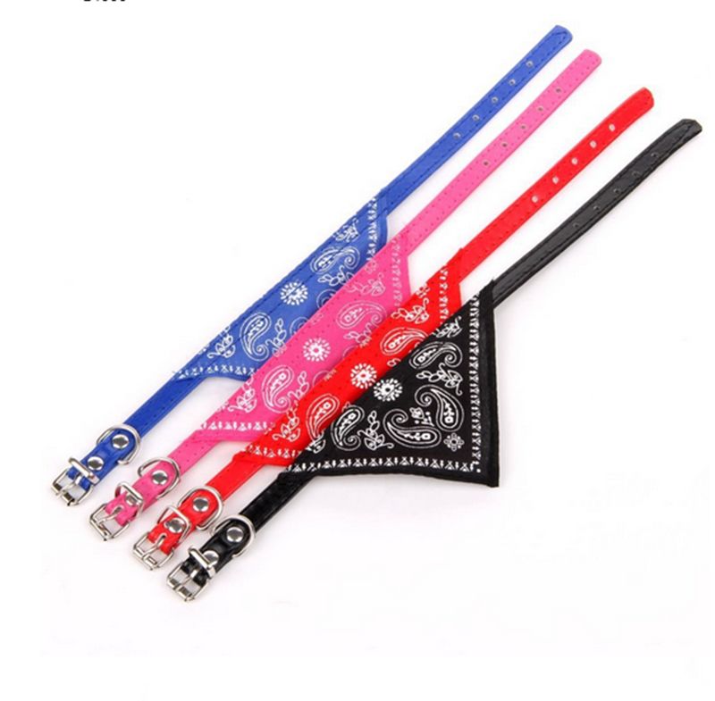 Dog Collar Bandana Scrunchie Scarf for Cats and Dogs, Black — image 2