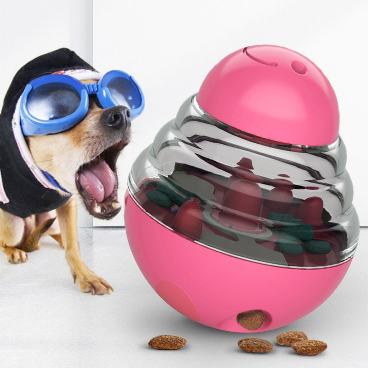 Dog Leaky Food Toy Interactive Dog Cat Toy Food Treat Dispensing Toys, Slow Feeder Treat Ball for Pets Increases IQ — image 2