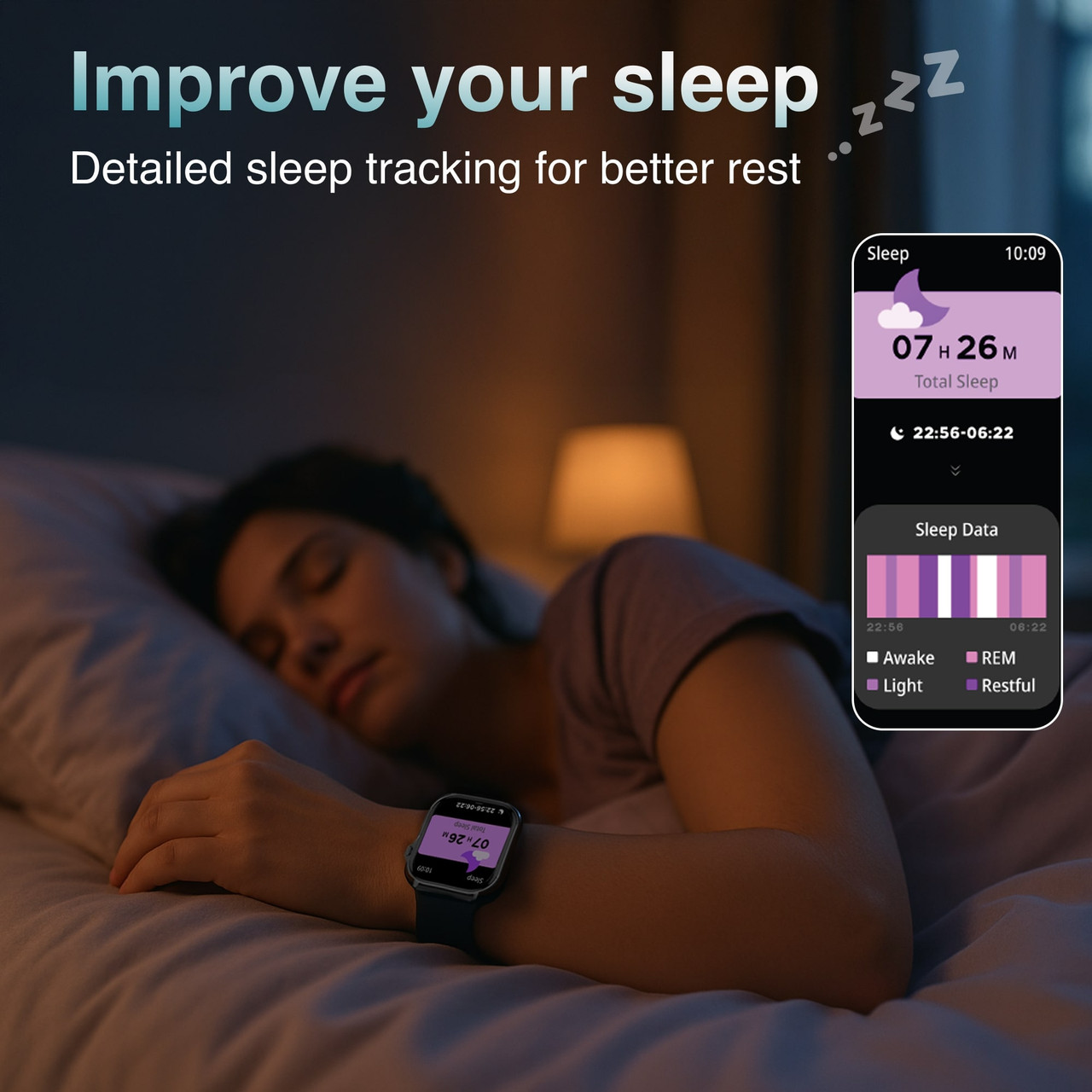 V-Fitness Smart Watch GPS and 2.1 inch Black โ image 2