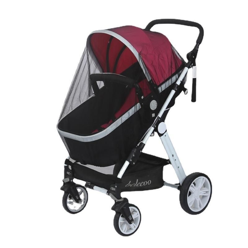 Universal White Mosquito Net for Stroller, Insect Net Compatible with Most Brands — image 3