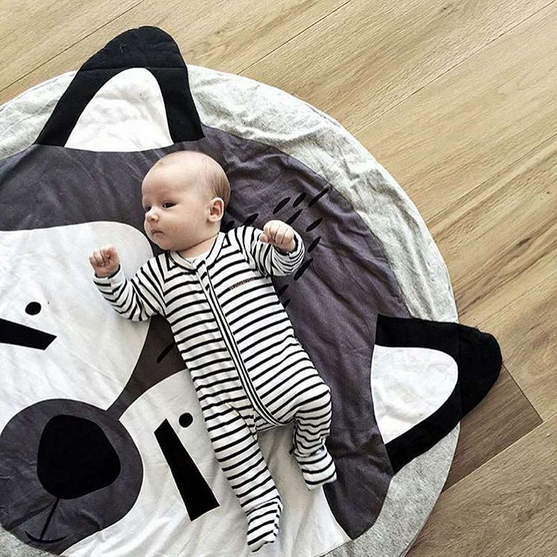 Play Mat Cute Cartoon Animals Cotton Crawling Mat for Baby Children — image 2