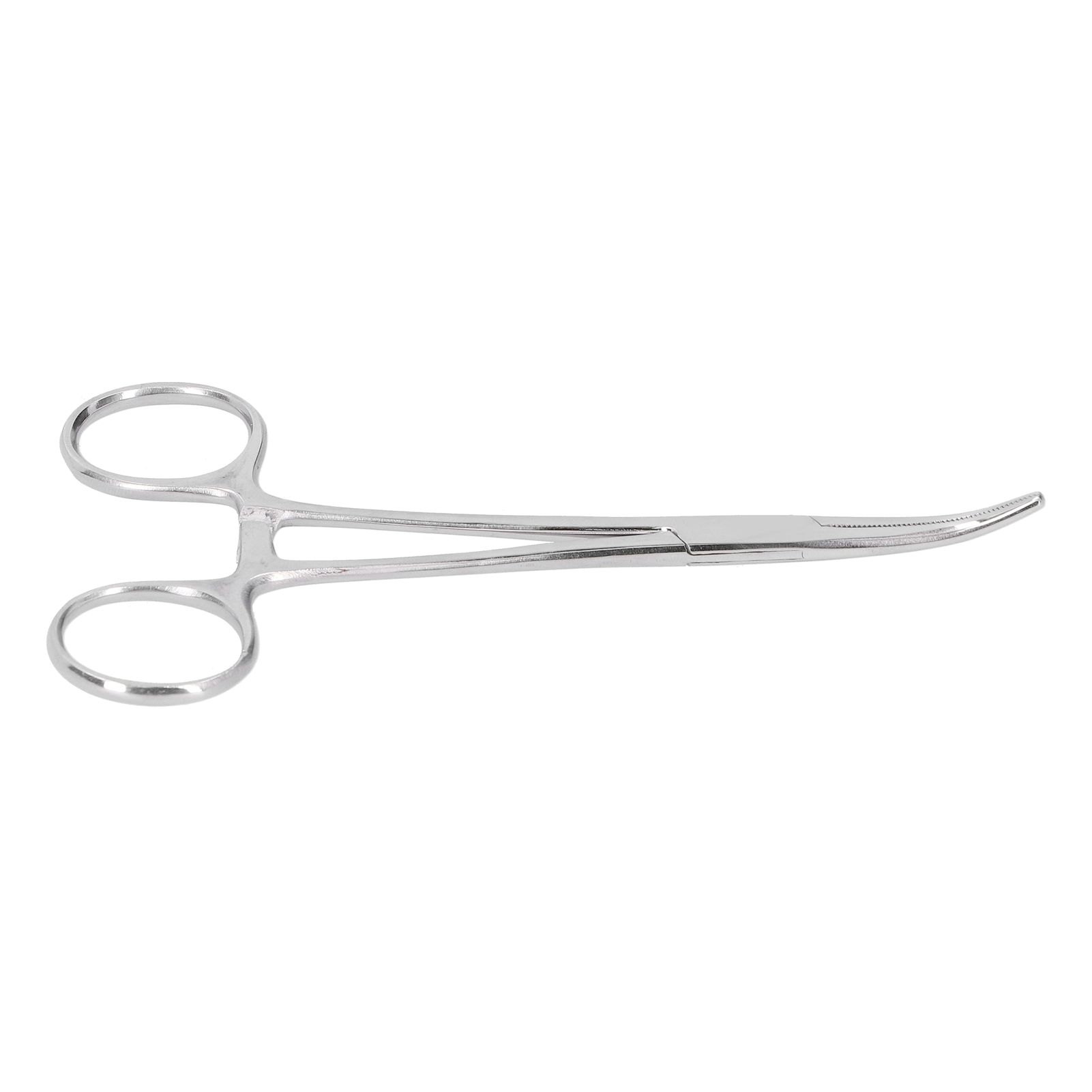 Hemostatic Forceps 14cm Stainless Steel Curved Tip Pliers Pet Hair Tweezers Livestock Supply β image 4