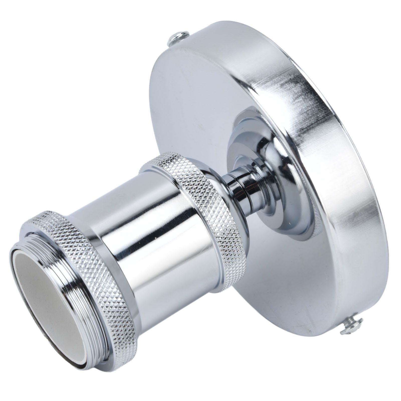 Vintage E26 E27 Lamp Socket Ceiling Lamp Holder with Accessories for Kitchen Bedroom Living Room 100‑240VSilver — image 3
