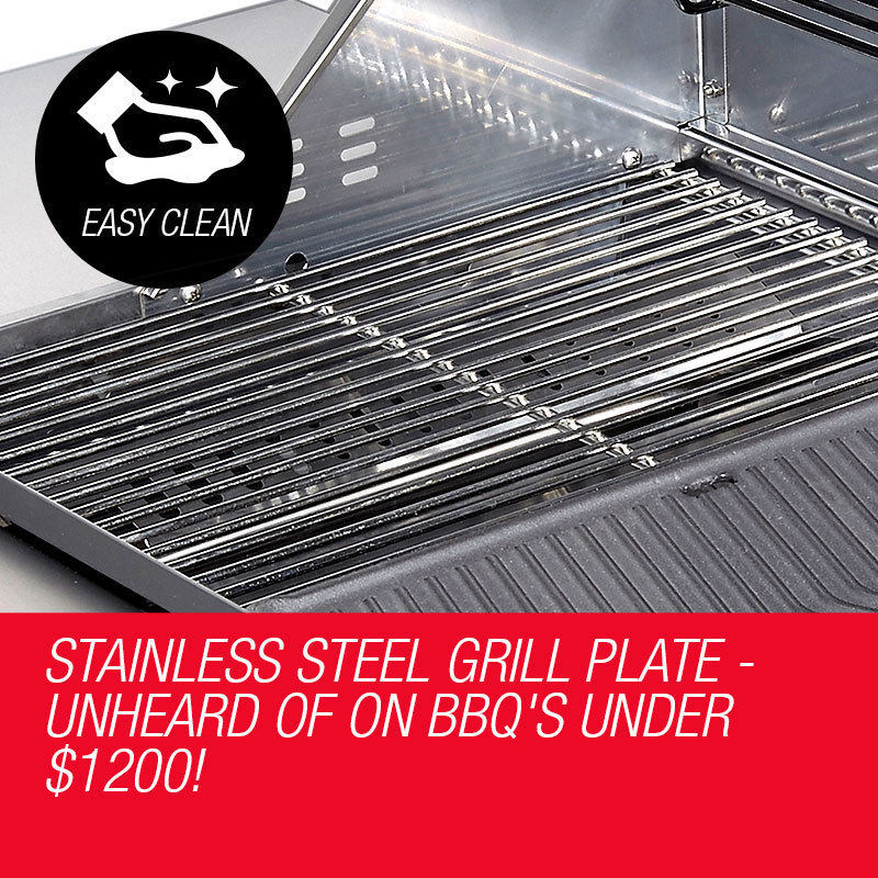 EuroGrille 5 Burner Outdoor BBQ Grill Barbeque Gas Stainless Steel Kitchen Commercial — image 3