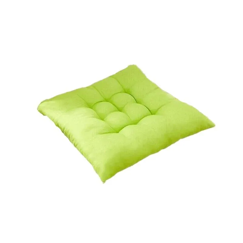 Soft Chair Cushion Pad for Indoor Outdoor Seating Square Seat Cover 35 × 35cm - Green