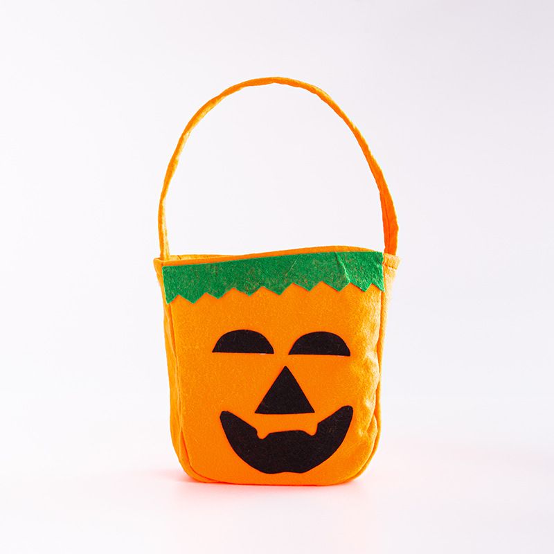 Halloween Pumpkin Bags for Kids Halloween Trick or Treat Bags 2PCS Non-Woven Candy Bags for Halloween — image 2