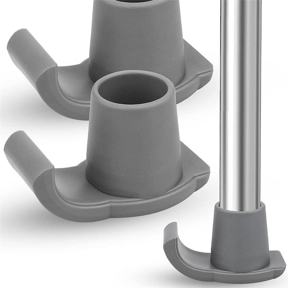 8 Pcs Skis, Universal Fit Walker ski Glides, Heavy Duty Rubber Walker Glides Walker Feet Replacement(Grey) — image 2