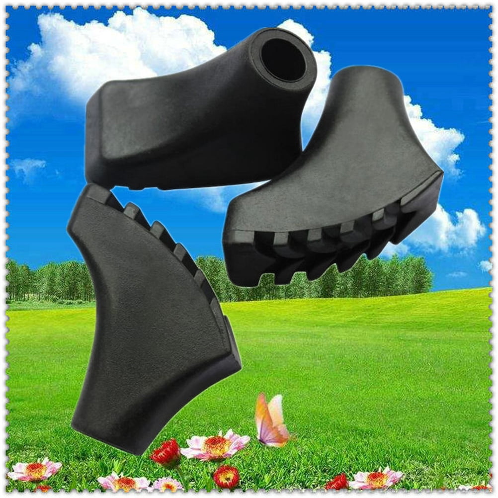 Trekking Pole Foot Cover Walking Pole Tips Black 10PCS 2.2x0.7in โ image 2