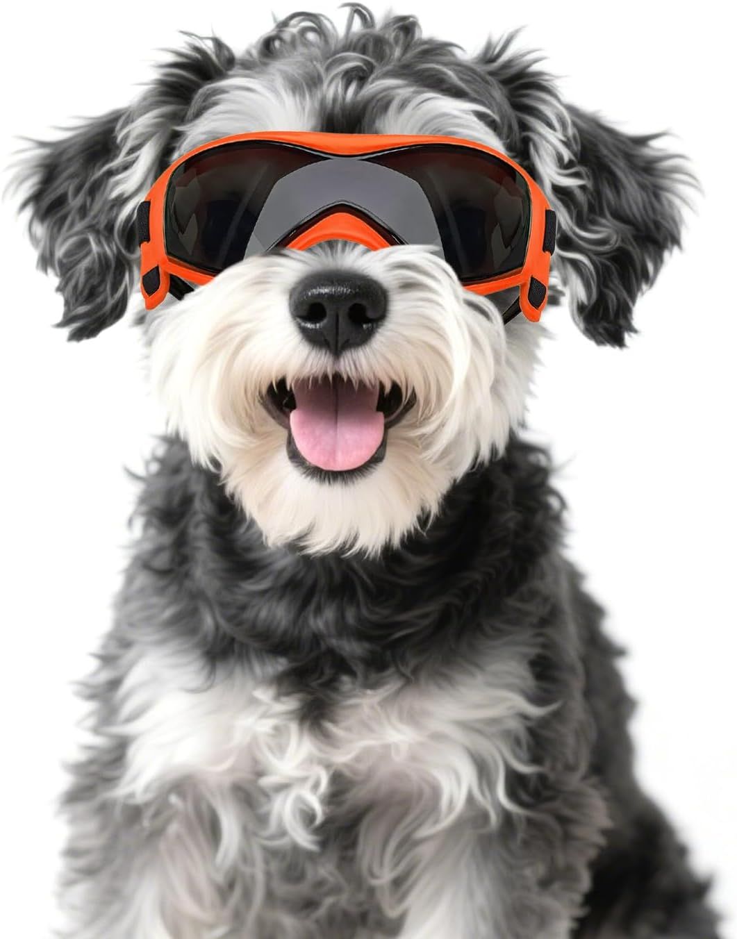 Dog Sunglasses Medium Breed, Dog Goggles UV Protection, Cycling Eye Protection for Large Dogs, Outdoors Breathable Windproof Dustproof Anti-Fog, Adjustable — image 4
