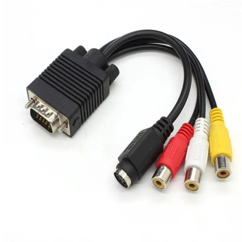 High-Quality PC VGA to S-Video 3RCA TV Converter Cable - Seamless Video Adapter Solution โ image 5