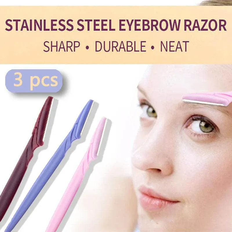 Eyebrow Razor Trimmer Shaver Facial Blade Shave Shaper Hair Remover Women Eye - 3 PCS โ image 2