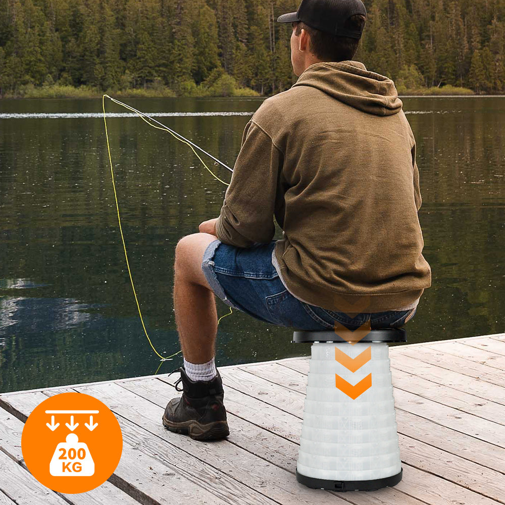 Multi-Functional Outdoor Stool for Aussie Night Camping Fishing Telescopic Hook Rod Lanterns Tarps Hanging No-Tools Assembly Anti-Corrosion PP โ image 6