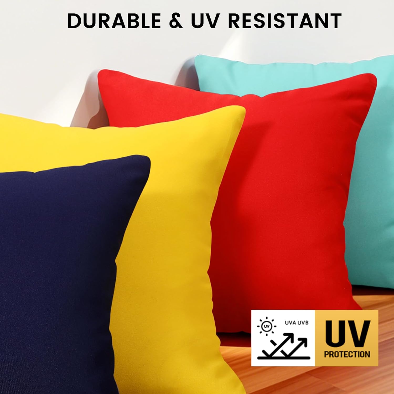 Outdoor Pillow Covers Set of 2, Decorative Farmhouse Waterproof Pillow Covers, Solid Linen Pillowcase Cushion Covers for Patio Garden Balcony Couch Sofa 18 × — image 5