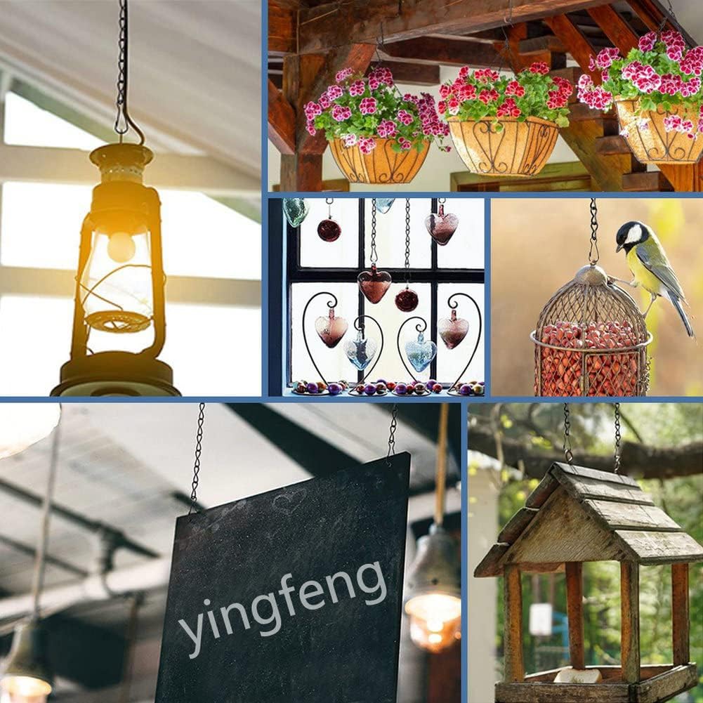 10 Pack 9.5 Inch Black Hanging Chains, Garden Plant Hangers for Hanging Bird Feeders, Billboards, Chalkboards, Basket, Planters, Lanterns, Wind Chimes and — image 2