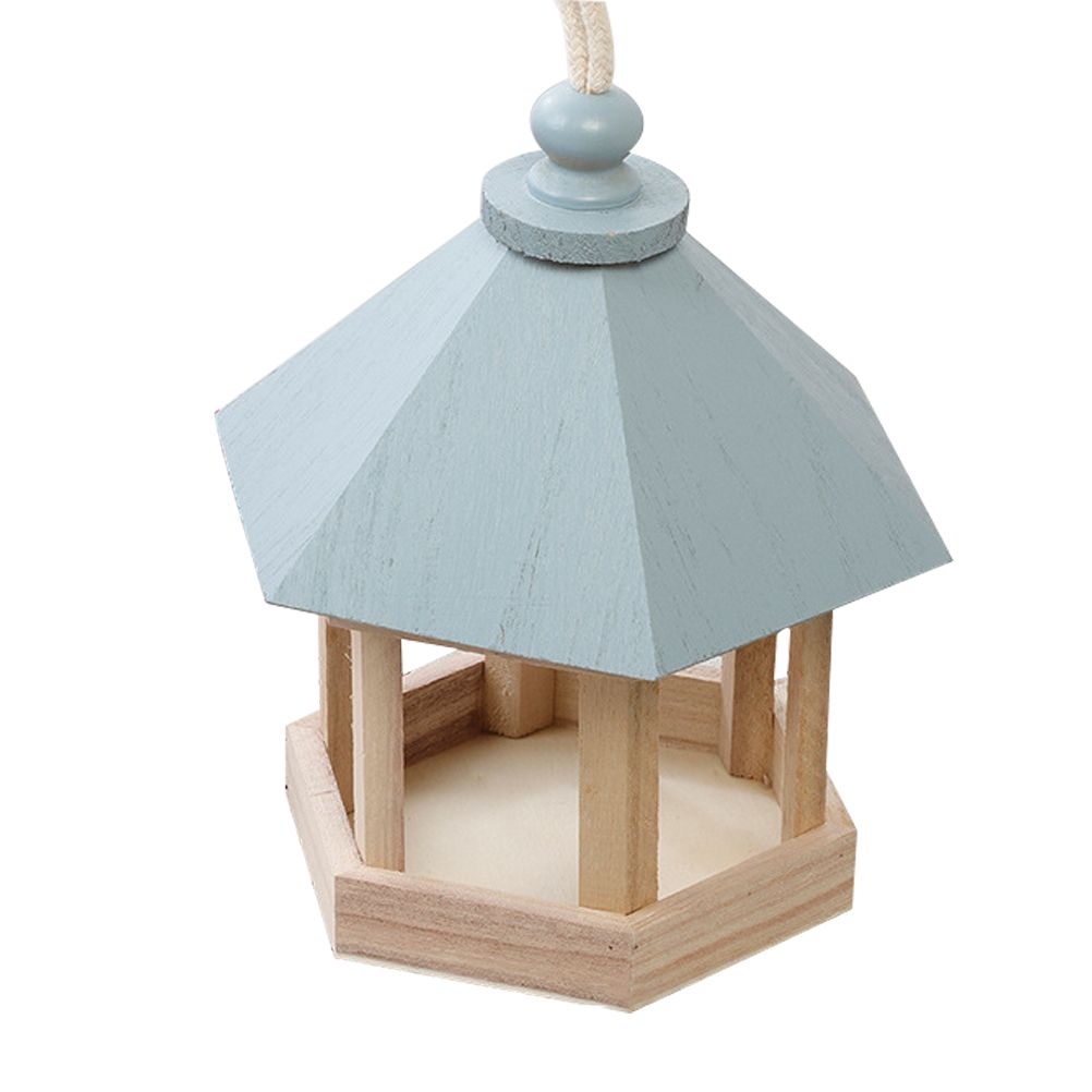 Wooden House Bird Feeder Hanging Feeding Station Hollow Bird Feeder โ image 6